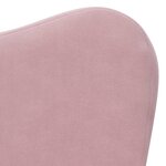 vidaXL Canapé pour enfants rose peluche douce