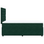 vidaXL Sommier à lattes de lit et matelas Vert foncé 80x200 cm Velours