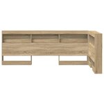 vidaXL Tête de lit de rangement Chêne Sonoma 75 cm Bois d'ingénierie