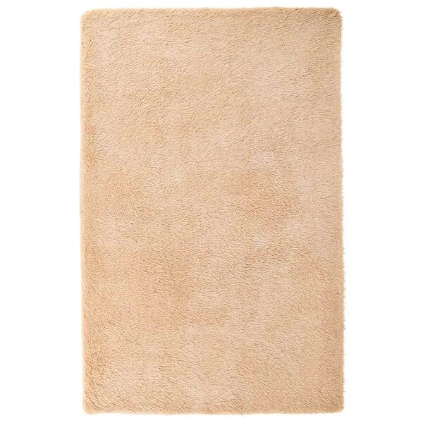 vidaXL Tapis Shaggy à poils longs NAVARRA beige 130x200 cm polyester