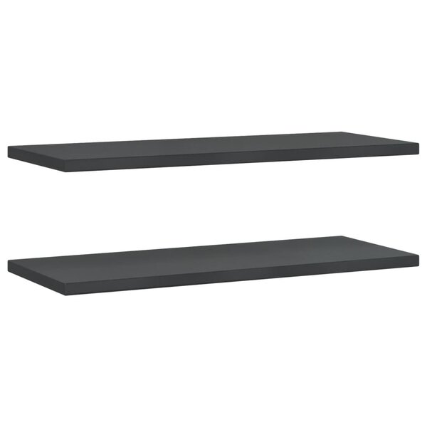 vidaXL Étagères murales 2 Pièces 100x40x3 cm noir acier inoxydable