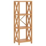 vidaXL Étagère à 4 niveaux 40x30x112 cm bois de chêne massif