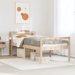 vidaXL Lit pour personne âgée avec tête de lit sans matelas 90x190 cm