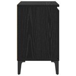 vidaXL Cabinet de chevet Chêne noir 40 x 30 x 50 cm Bois d'ingénierie