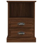 vidaXL Tables de chevet 2 Pièces chêne marron 43x36x60 cm