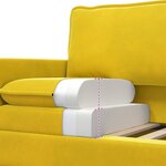 vidaXL Canapé Jaune 76 x 81 x 87 5 cm Velours