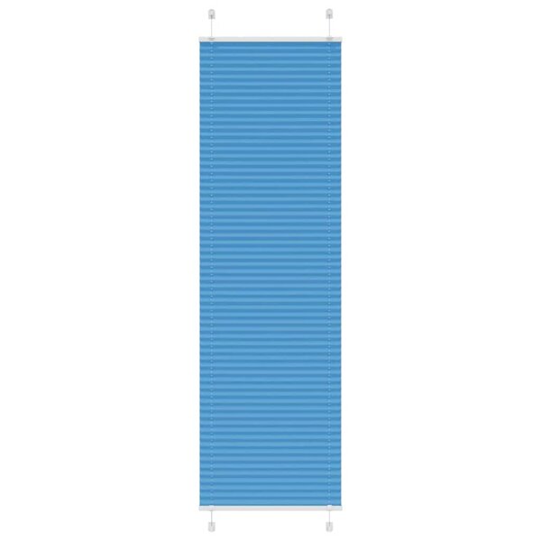 vidaXL Store plissé bleu 65x200 cm largeur du tissu 64 4 cm polyester
