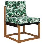 vidaXL Coussin de canapé d'extérieur 2 Pièces Motif feuille Polyester