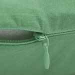 vidaXL Housses de coussin 4 Pièces Coton Vert pomme 40x40 cm