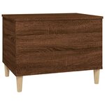 vidaXL Table basse Chêne marron 60x44 5x45 cm Bois d'ingénierie