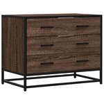 vidaXL Commode chêne marron 70x41x56 cm bois d'ingénierie