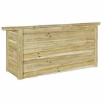 vidaXL Boîte de rangement Naturel 119 x 44 5 x 58 cm Pinède imprégnée