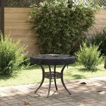vidaXL Housse de Table Extérieure Noir 62 x 62 x 10 cm Tissu 600D