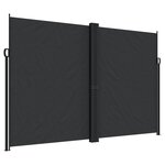 vidaXL Auvent latéral rétractable noir 220x600 cm