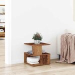 Table d'appoint vidaXL en bois usé 40x40x40 cm en bois reconstitué