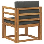 vidaXL Canapé d’extérieur Bois d'acacia massif et polyester Naturel