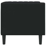 vidaXL Fauteuil Chesterfield Argyle Noir 71 x 74.5 x 70.5 cm Faux cuir