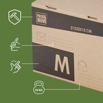 Pack and Move - Lot 24 cartons pour expédition - Taille M - 21 x 32 x 15 cm - Carton renforcé - 20 KG max