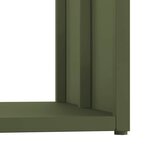 vidaXL Portant de bois chauffage vert olive 40x40x40 cm