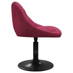 vidaXL Chaise de salle à manger Rouge bordeaux Velours