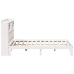 vidaXL Lit bibliothèque sans matelas blanc 180x200 cm bois pin massif