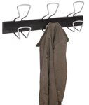 Patère murale 3 têtes - bois/métal