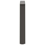 vidaXL Pieds de table basse en forme de V  2 pièces  anthracite  60 x (42-43 3) cm  acier
