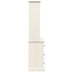 vidaXL Buffet haut VIGO blanc 78x40x175 cm bois massif de pin