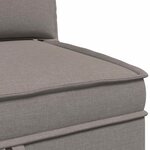 vidaXL Canapé modulaire avec rangement 4 Pièces Taupe Tissu