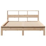 vidaXL Lit bibliothèque sans matelas 120x200 cm bois de pin massif