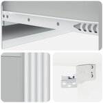vidaXL Table d'appoint murale Blanc 87 5 x 34 5 x 17 cm