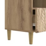 vidaXL Meuble TV 102 x 34 5 x 50 cm Chêne artisanal Bois d'ingénierie