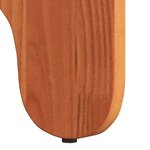 vidaXL Table basse 2 Pièces Brun cire Bois de pin massif
