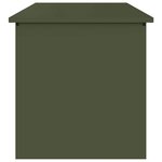 vidaXL Boîte de Rangement Extérieure Vert olive 80 x 50.5 x 50 cm
