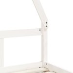 vidaXL Cadre de lit pour enfant blanc 80x160 cm bois de pin massif