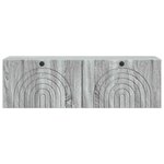 vidaXL Meuble TV mural Sonoma gris 98 x 31 x 30 cm Bois d'ingénierie