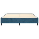 vidaXL Cadre de lit Bleu foncé 160x200 cm Velours