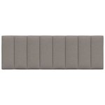 vidaXL Coussin de tête de lit Hanko taupe 140 cm tissu