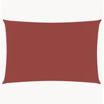 vidaXL Voile de parasol tissu oxford rectangulaire 2x5 m terre cuite