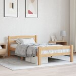 vidaXL Cadre de lit bois de pin massif 90x200 cm