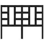 vidaXL Tête de lit Noir 126x4x100 cm Bois massif de pin