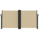 vidaXL Auvent latéral rétractable beige 120x600 cm