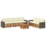 vidaXL Ensembles de canapés 8 pc Bois d'Acacia Massif
