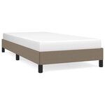 vidaXL Cadre de lit Taupe 80 x 200 cm Tissu