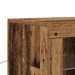 vidaXL Armoires latérales avec lumières LED 2 Pièces Bois ancien 41x37x67 cm