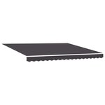 vidaXL Auvent Rétractable Anthracite 400 × 300 cm Tissu  Métal