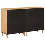 vidaXL Armoires de rangement 2 Pièces Marron 60 x 33 5 x 75 cm