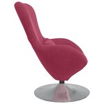 vidaXL Fauteuil œuf Bordeaux 63 x 73 x 90 cm Velours