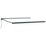 vidaXL Auvent Rétractable Blanc 400 × 300 cm Tissu  Métal