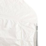 vidaXL Belvédère avec toit blanc 5 88x2 23x3 75 m polyéthylène